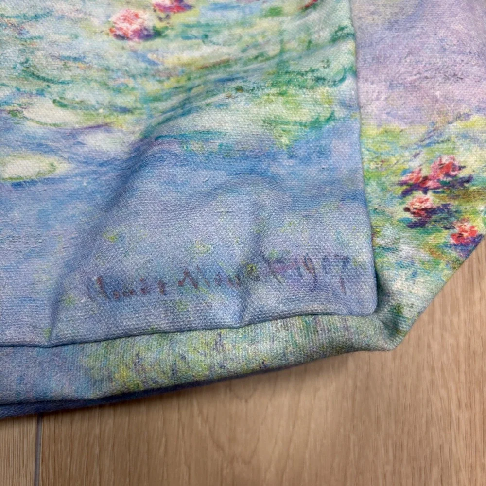 MFA Boston Claude Monet Water Lilies Canvas Tote Bag Art Museum NWT 22x16 Cotton